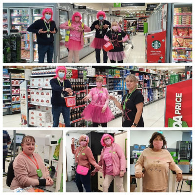 Colleagues show their support for Tickled Pink | Asda Greenhithe