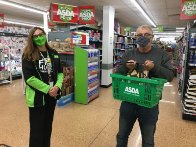 Christmas donations for  Bristol DAWG charity. | Asda Longwell Green