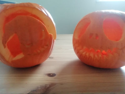 Befriend a child pumpkin carving. | Asda Aberdeen Beach