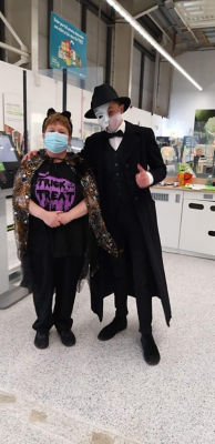 Halloween fun for Tickled Pink | Asda Aberdeen Beach