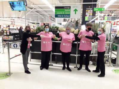 Tickled Pink awareness and fundraising  | Asda Chatham