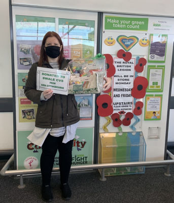 Swale CVS  arts and craft donation | Asda Sittingbourne