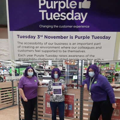 Spreading the word about Purple Tuesday  | Asda Middlesbrough
