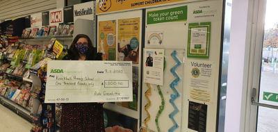 £1,000 cheque to school | Asda Greenhithe