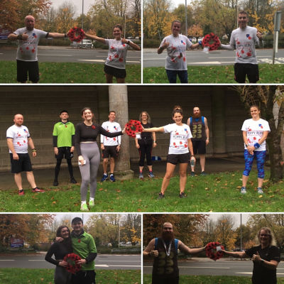 Colleagues raise £1,000 for Royal British Legion with 10K Poppy Run  | Asda St Austell