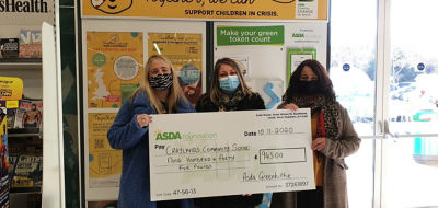 £945 cheque to primary school | Asda Greenhithe