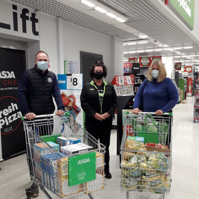 Peterborough UTD foundation receiving food donation for vulnerable families  | Asda Peterborough