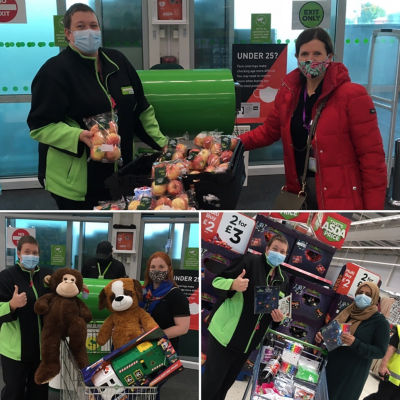 Local groups receive donations of food and some treats | Asda Keighley