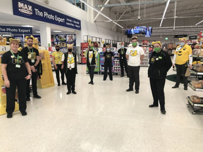 Pudsey Bear support | Asda Cardiff Bay