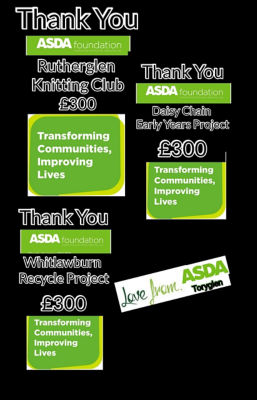 Three Local Groups receive £300 | Asda Toryglen