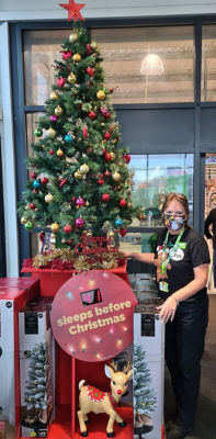 Our store's Christmas tree is up | Asda Newport Isle of Wight