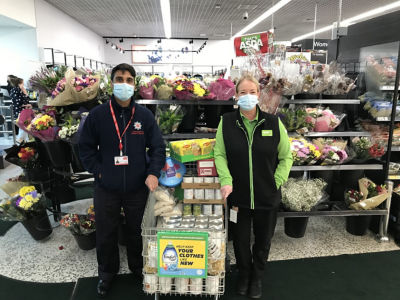 Donating food for Nightsafe homeless charity | Asda Blackburn