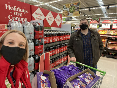 Donation to a small village which has raised over £1000 for the Foodbank .  | Asda Merthyr Tydfil
