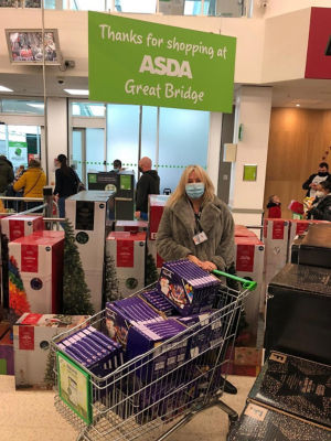 Donation of selection boxes  | Asda Great Bridge