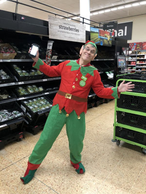 Asda elves spread festive joy and help charity | Asda Waterlooville