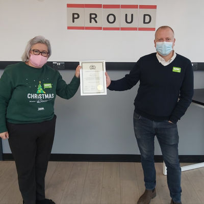 So proud to get a British Citizen Award | Asda Donnington Wood