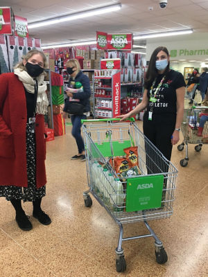Donations of Christmas food and treats for Headway Brain injury Centre  | Asda Longwell Green