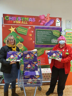 Chocolates for Littlethorpe's Santa's Run | Asda Leicester