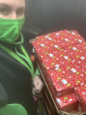 Playing elf in store | Asda Aberdeen Beach