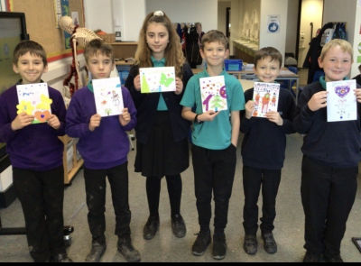 Christmas cards made by pupils | Asda Longwell Green