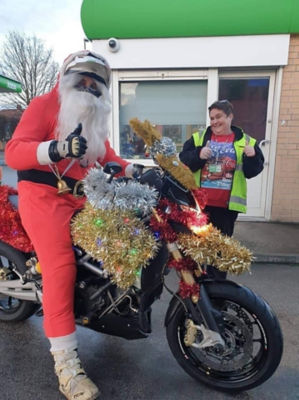 Santa visits our petrol colleagues  | Asda Derby