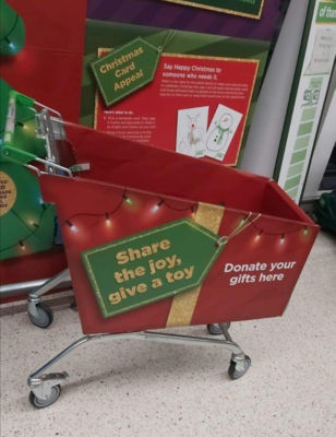 Our gift collection trolley has landed here at Asda Pillgwenlly.  | Asda Newport Pillgwenlly 