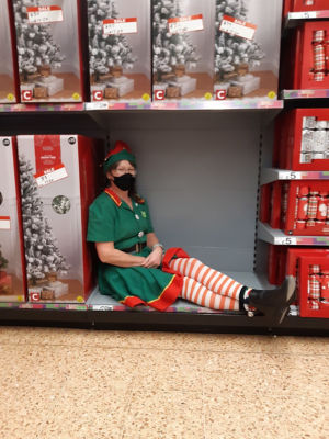 Our naughty little Asda Elves are causing us trouble today | Asda Norwich