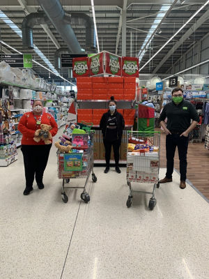 Christmas donation from Asda Dewsbury | Asda Dewsbury