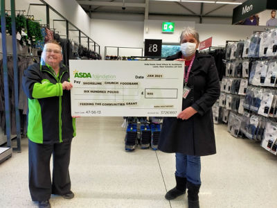 Shoreline Church Foodbank donation | Asda Southport