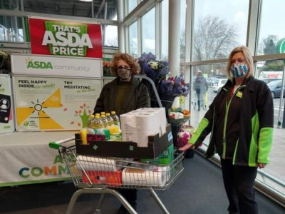 Community 'pop up shop' donation | Asda Ipswich Stoke Park