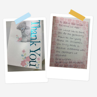 Thank you card | Asda Hartlepool