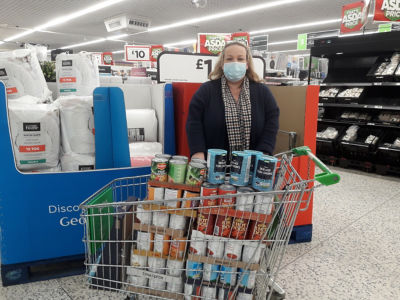 Donation to foodbank | Asda Newport