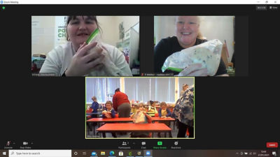 Teaching 'bread in a bag' on Zoom | Asda Fareham