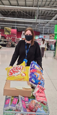 Supporting Seven Fields School with a donation of snacks and activity books | Asda Swindon Haydon