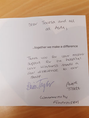 Donation for Ipswich hospital  | Asda Ipswich Stoke Park