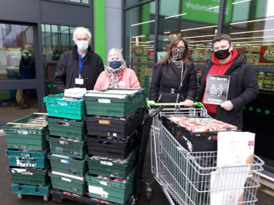 Shopping donation to food bank | Asda Barnstaple
