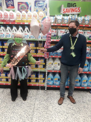 Happy 80th birthday to Val from Asda Bedminster  | Asda Bedminster