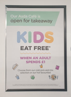 Kids eat free  | Asda Killingbeck
