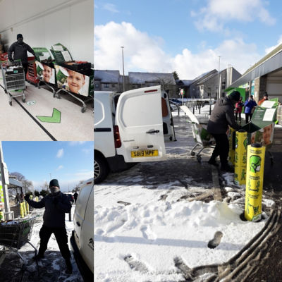 Food bank collects come rain or snow! | Asda Middleton Park