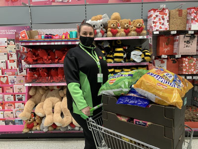 Valentine's donation to VSA Crosby house care home | Asda Aberdeen Beach