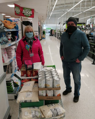 New Day Church Foodbank donation  | Asda Clayton Green