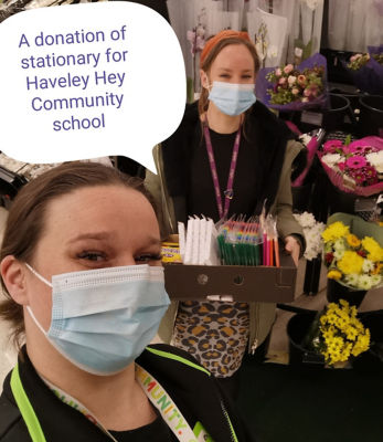 A donation of stationery for Haveley Hey Community school | Asda Wythenshawe