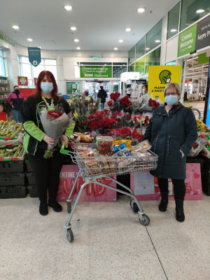 Valentine's donation to care home | Asda Blackwood