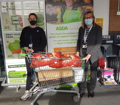 Donation to food bank | Asda Pilsworth