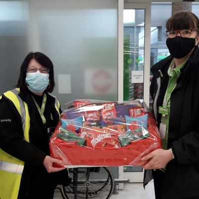Donation of a hamper to the Grange care home  | Asda Colne