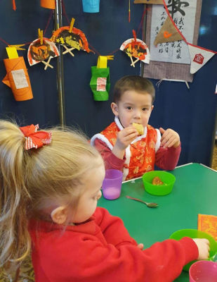 Pre-school children enjoy Chinese New Year | Asda Long Eaton