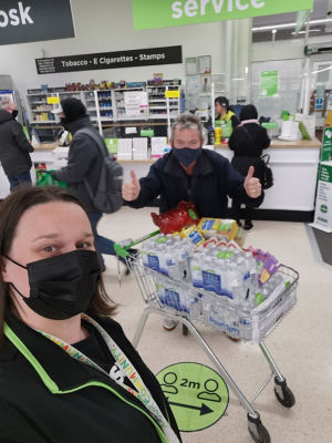 Supporting vaccination centre volunteers | Asda Wythenshawe