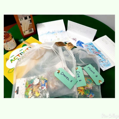 School letters on plastic waste | Asda Highbridge