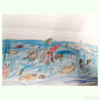 School letters on plastic waste | Asda Highbridge