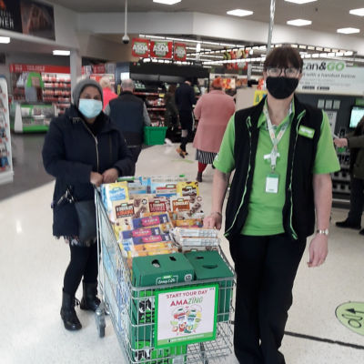Donation of breakfast item to Marsden Community college  | Asda Colne
